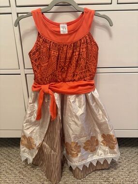 Little Adventures Island Princess (Moana) Dress Size Medium Ages 3-5